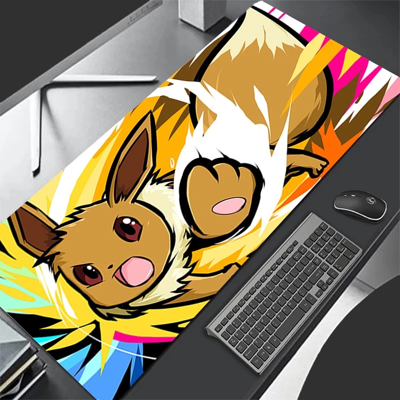 Pc Gaming Anime - P-Pokemon Eevee Anime Gaming Mouse Pad,