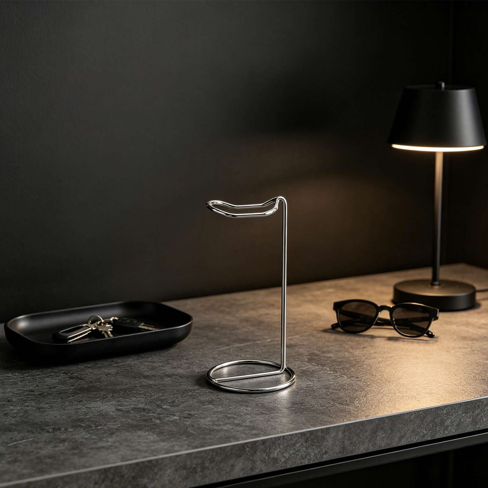 Headset Stand - Desktop Headphone Stand Metal Minimalist Headset
