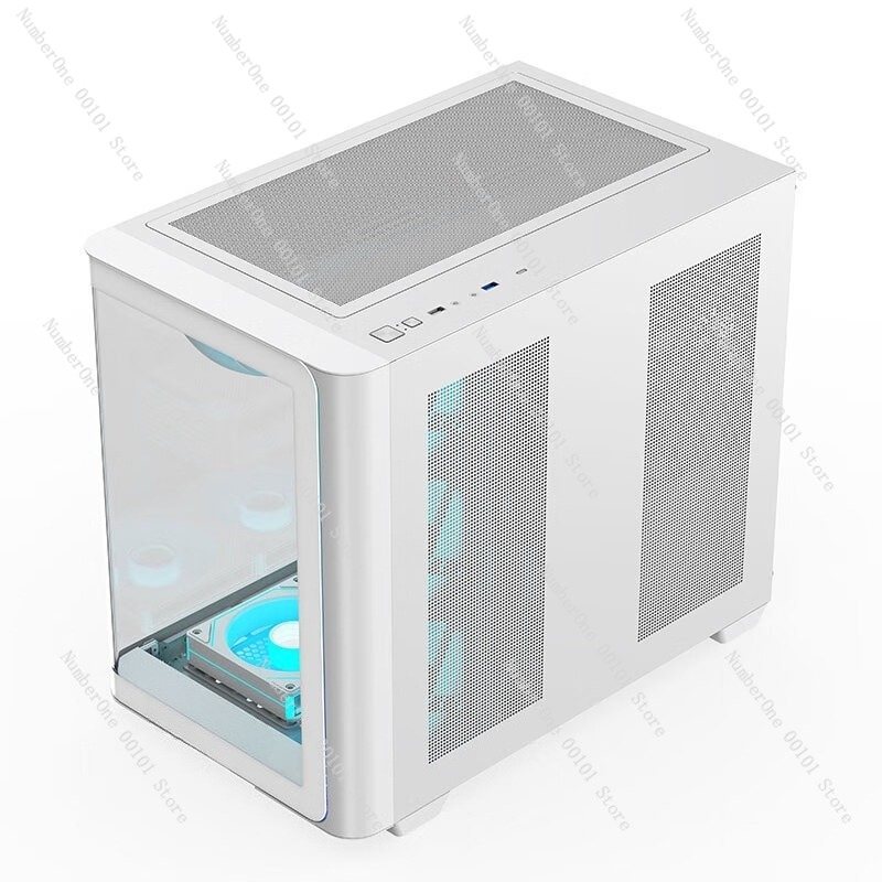 Pc Gaming Case - Panoramic Curved Glass Desktop PC Case