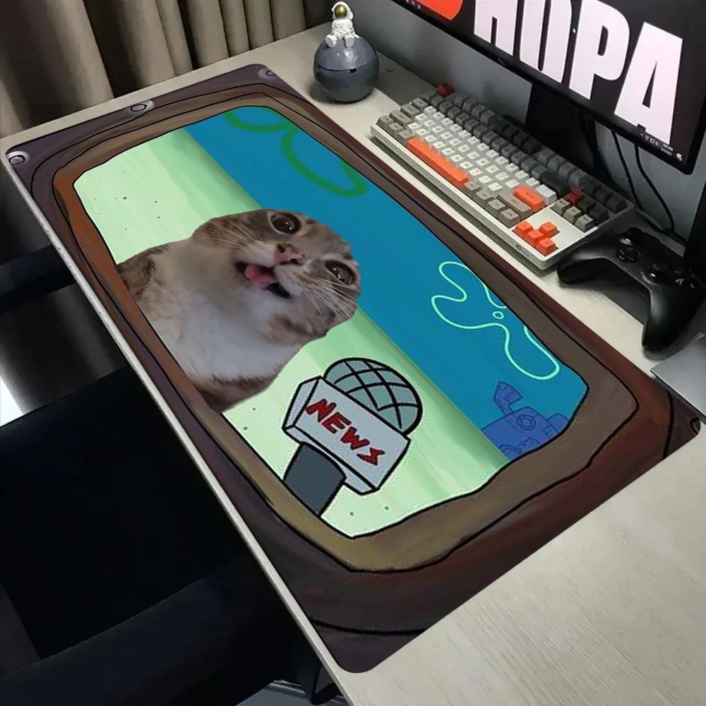 Funny Reporter Cat Meme Large  - Pc Gaming News review and price