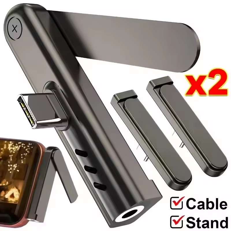 2/1PCS Portable USB C To 3.5mm - Headset Stand review and price