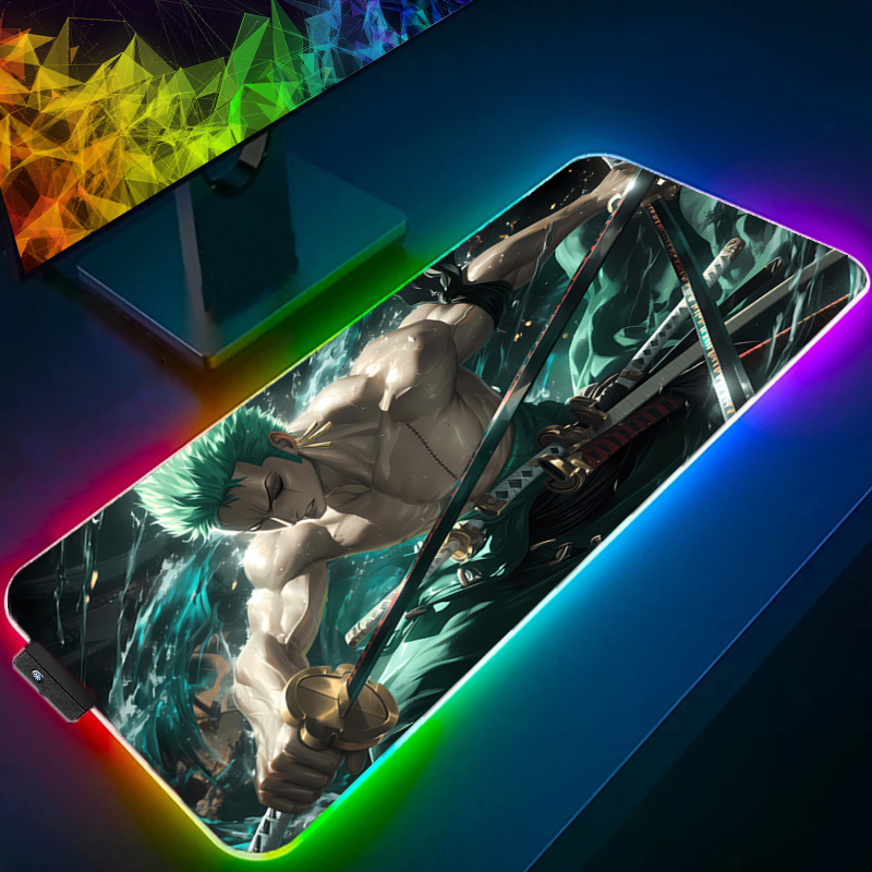 ONE PIECE Zoro Mouse Pad RGB G - Pc Gaming Anime review and price