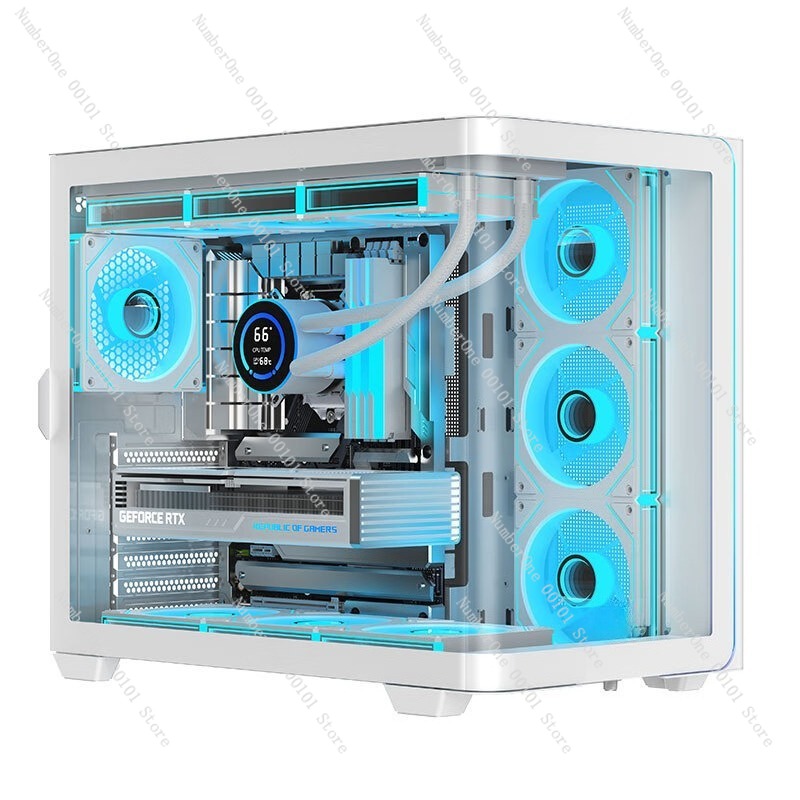 Panoramic Curved Glass Desktop - Pc Gaming Case review and price
