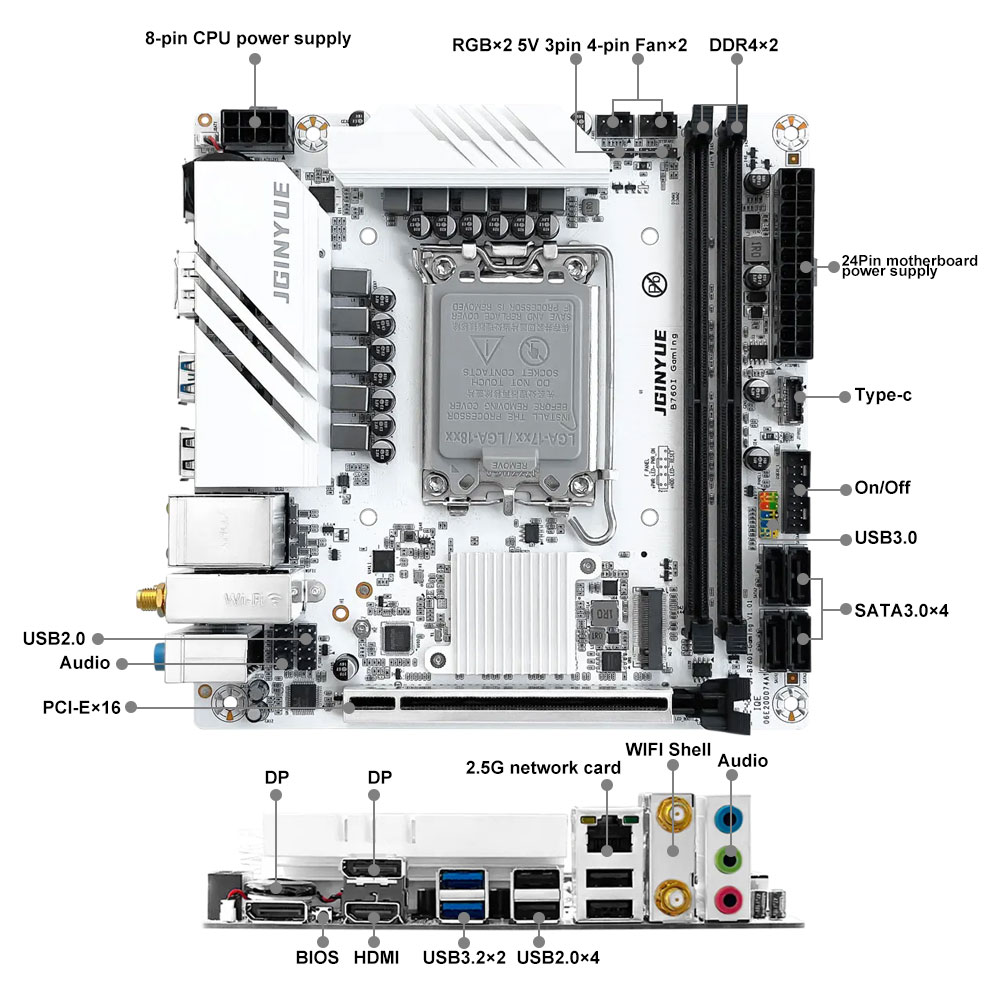JGINYUE B760 Motherboard LGA 1 - Pc Gaming News review and price