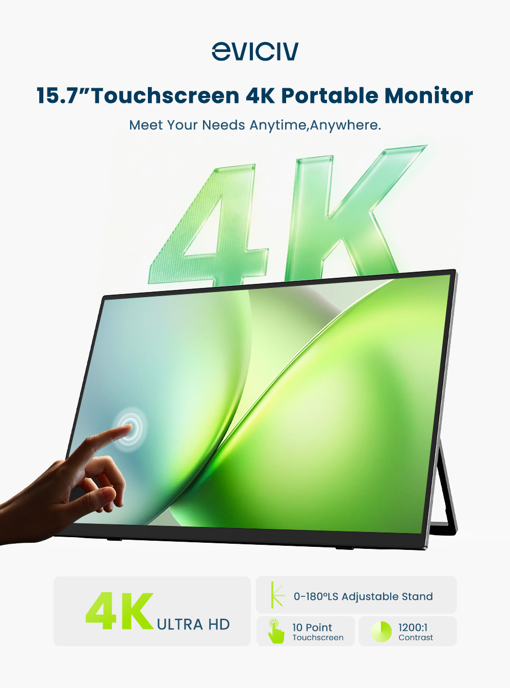 EVICIV 4K Portable Monitor 10- - Pc Gaming Video review and price