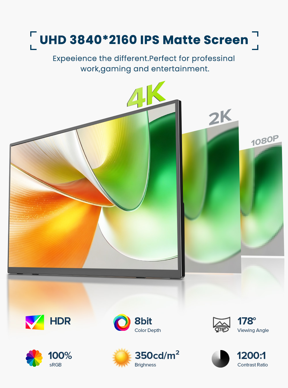 EVICIV 4K Portable Monitor 10- - Pc Gaming Video review and price