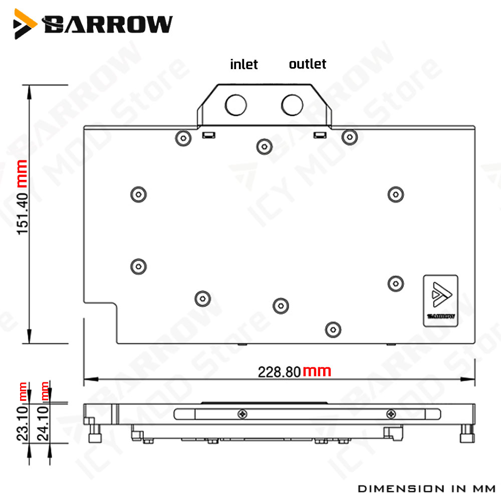 Barrow Display Card Water Cool - Pc Gaming Rtx review and price