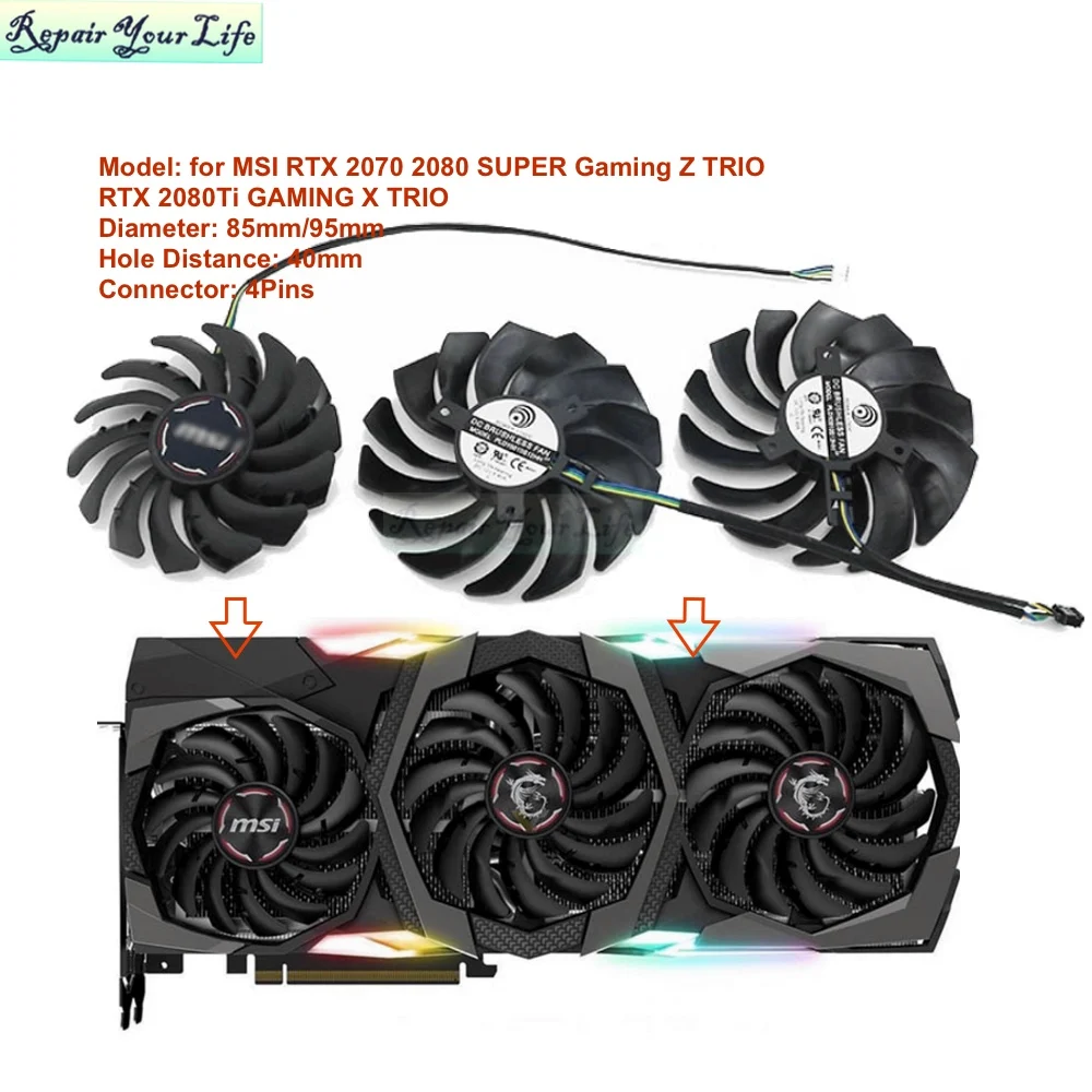PC VGA Cooling Fan for MSI RTX - Pc Gaming Rtx review and price