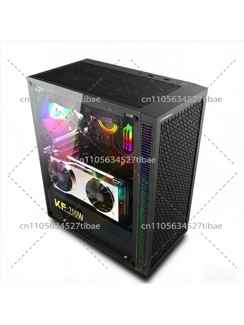 Black E-ATX Computer Case with - Pc Gaming Cpu review and price
