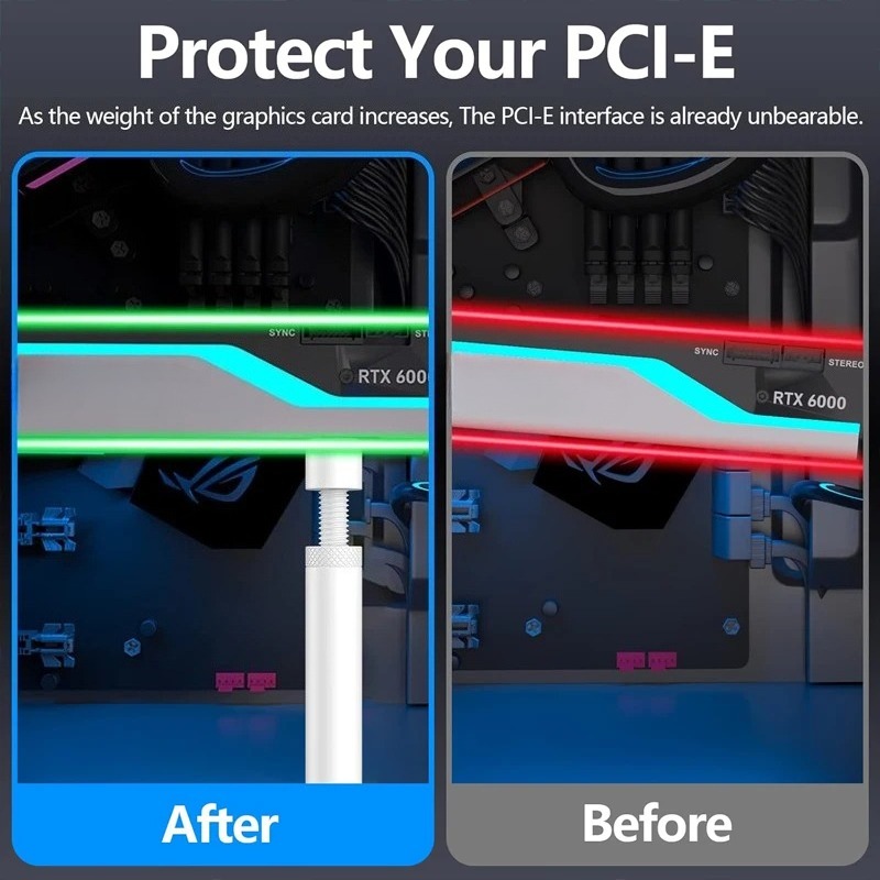 Aluminum GPU Anti Sag Bracket, - Pc Gaming Case review and price